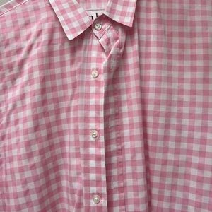Frank & Eileen men’s large shirt. Very good condition. Pink/white
